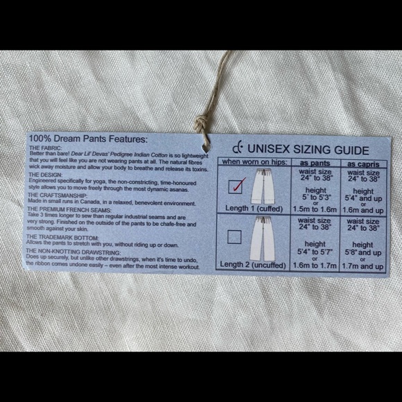 Yoga/ meditation ankle pants cotton - Picture 9 of 9